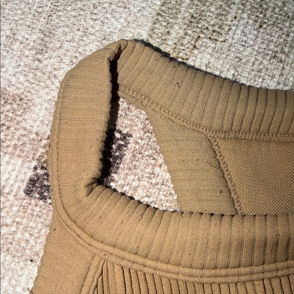 Aerie Ribbed Camel Crop Top - Picture 3 of 8